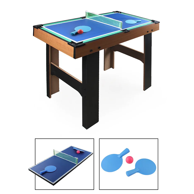 Tábla Il-Chluiche 4-in-1 le Foosball, Haca Aeir, Leadóg Tábla, agus Linn Snámha