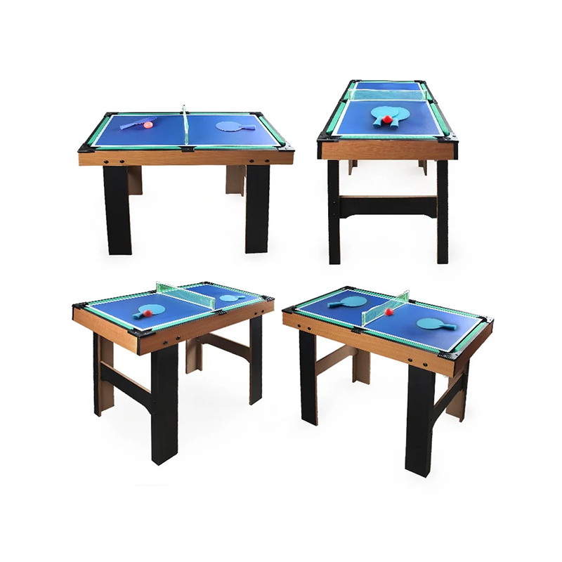 Tábla Il-Chluiche 4-in-1 le Foosball, Haca Aeir, Leadóg Tábla, agus Linn Snámha