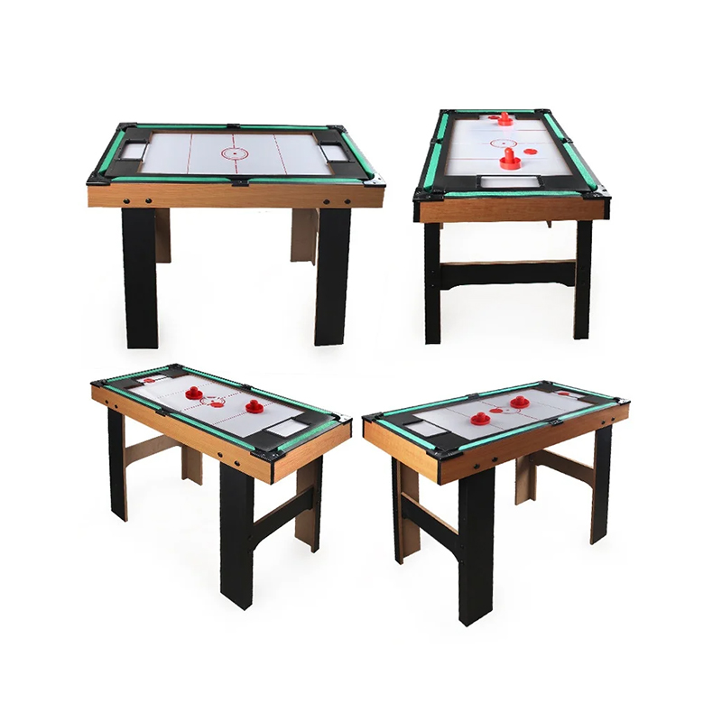 Tábla Il-Chluiche 4-in-1 le Foosball, Haca Aeir, Leadóg Tábla, agus Linn Snámha