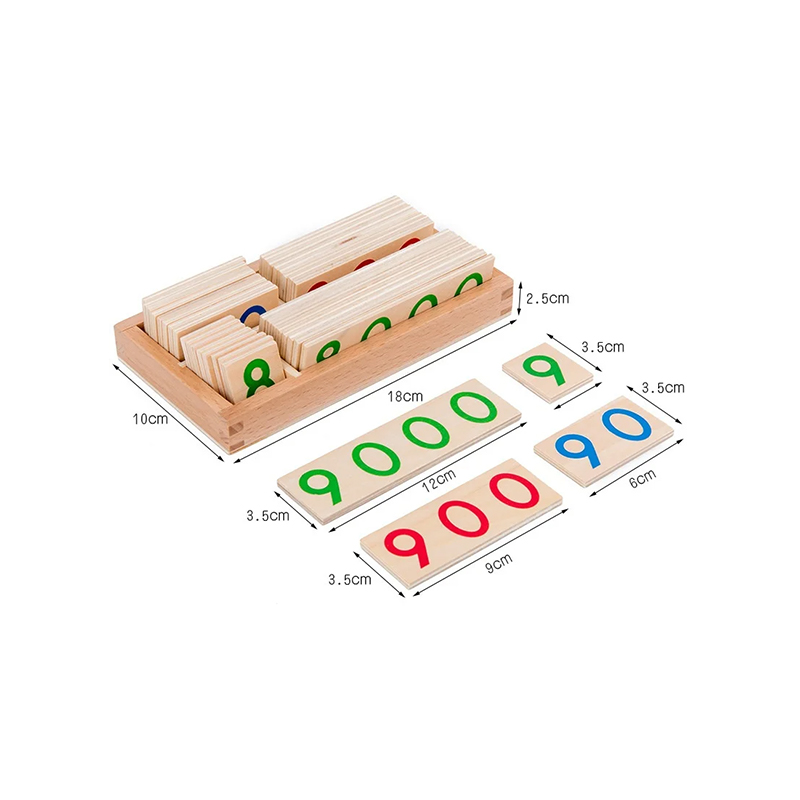 Tacar Modúlach Adhmaid Uimhearthachta Montessori