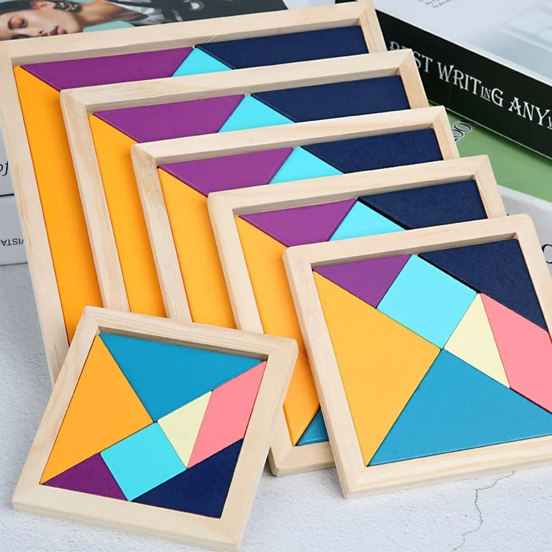 Sraith Tangram Montessori ColorWood