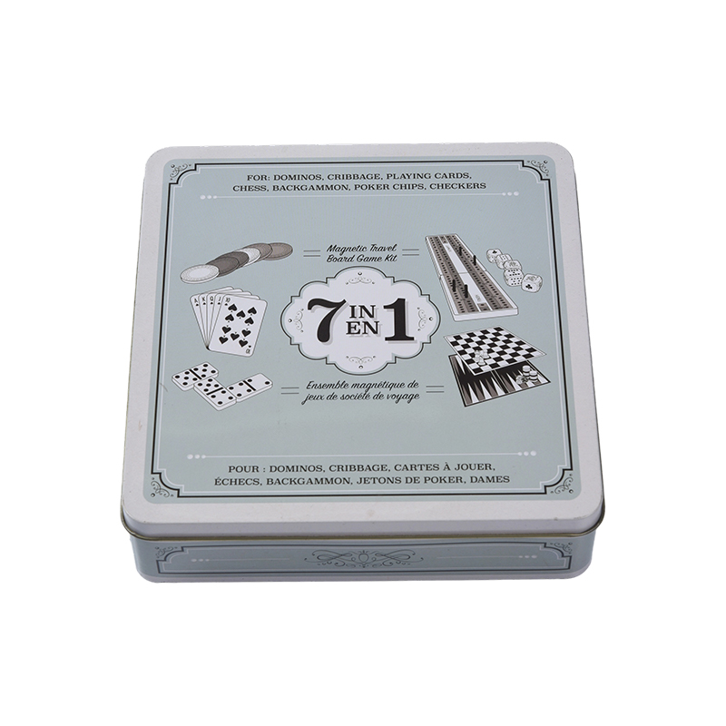 Cluiche Taistil 7-in-1 Socraigh le Bosca Iarainn Inaistrithe