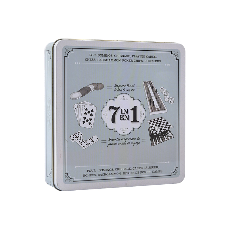 Cluiche Taistil 7-in-1 Socraigh le Bosca Iarainn Inaistrithe