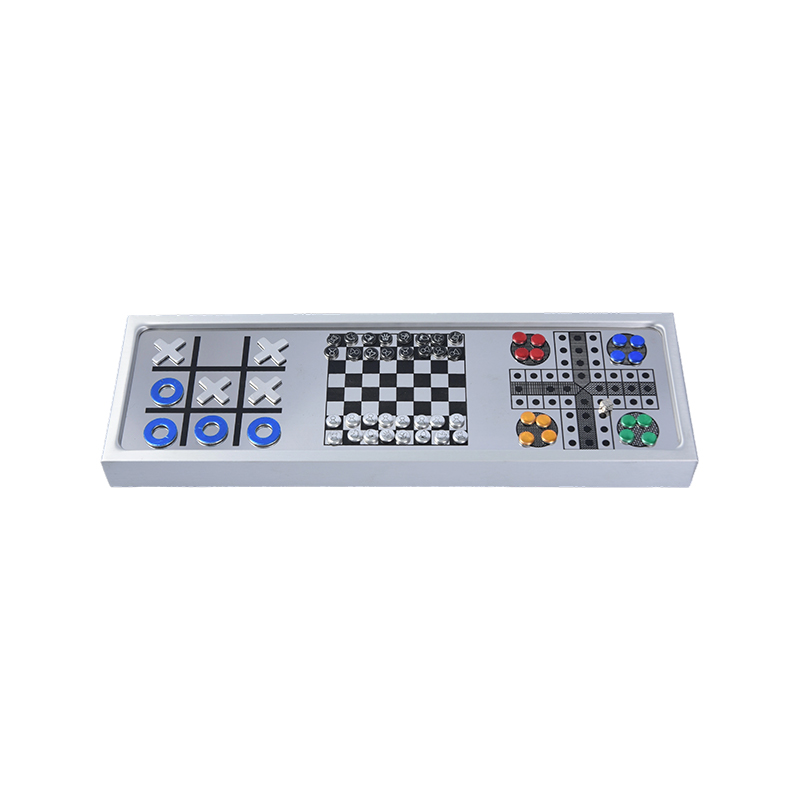 Cóimhiotal alúmanaimMagnetic 3-in-1 Set Cluiche CHESS