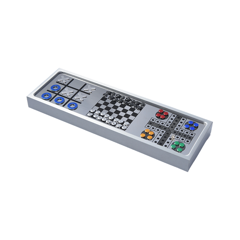 Cóimhiotal alúmanaimMagnetic 3-in-1 Set Cluiche CHESS