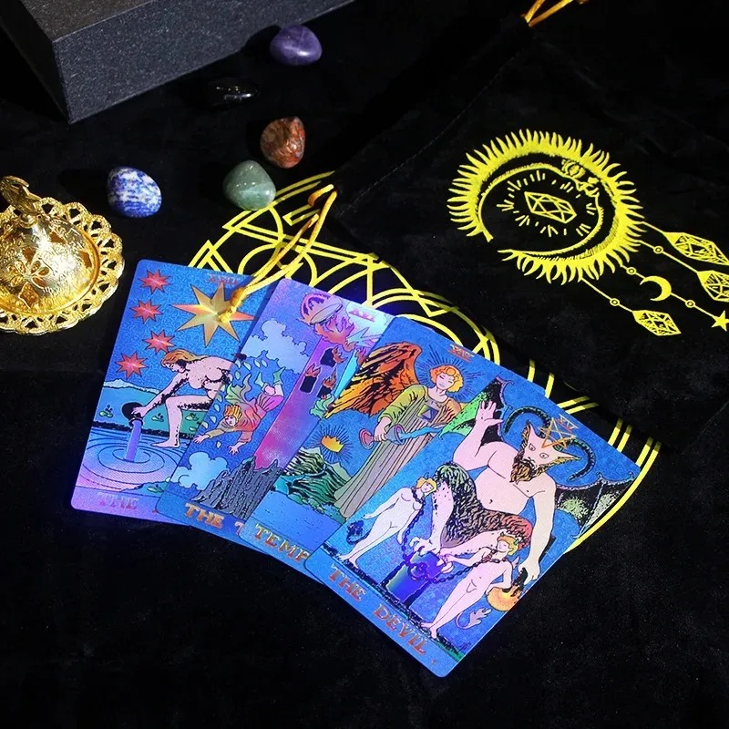 Eagrán Inbhailithe ar Théama an Stoidiaca - Tacar Tarot Treasure & Criostail Mystic