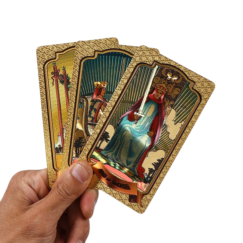Socraigh Cártaí Tarot Préimh Óir-Scragall