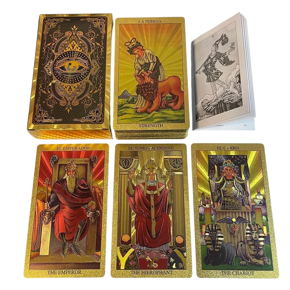 Socraigh Cártaí Tarot Préimh Óir-Scragall