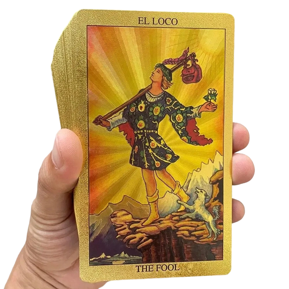 Socraigh Cártaí Tarot Préimh Óir-Scragall