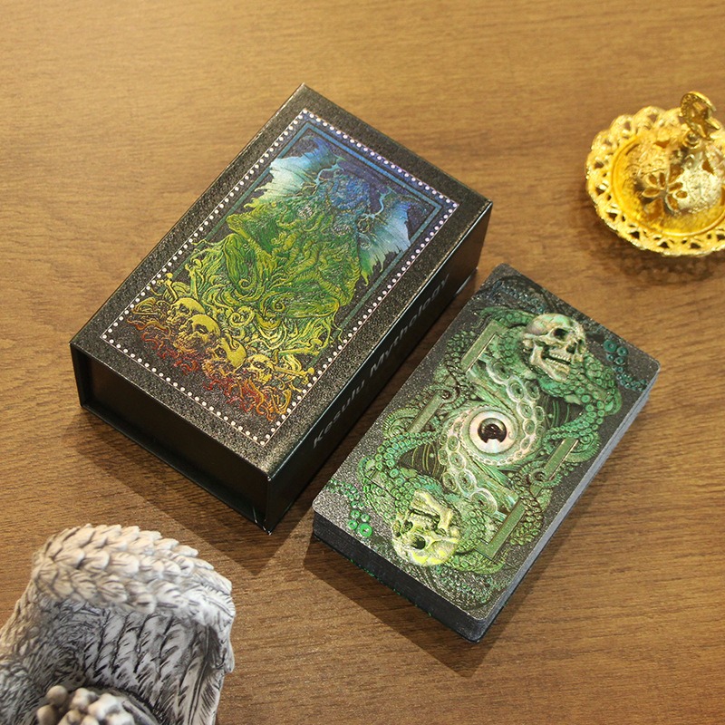Eagrán Mystical Green & Gold - Cártaí Tarot Miotaseolaíochta Kesulu