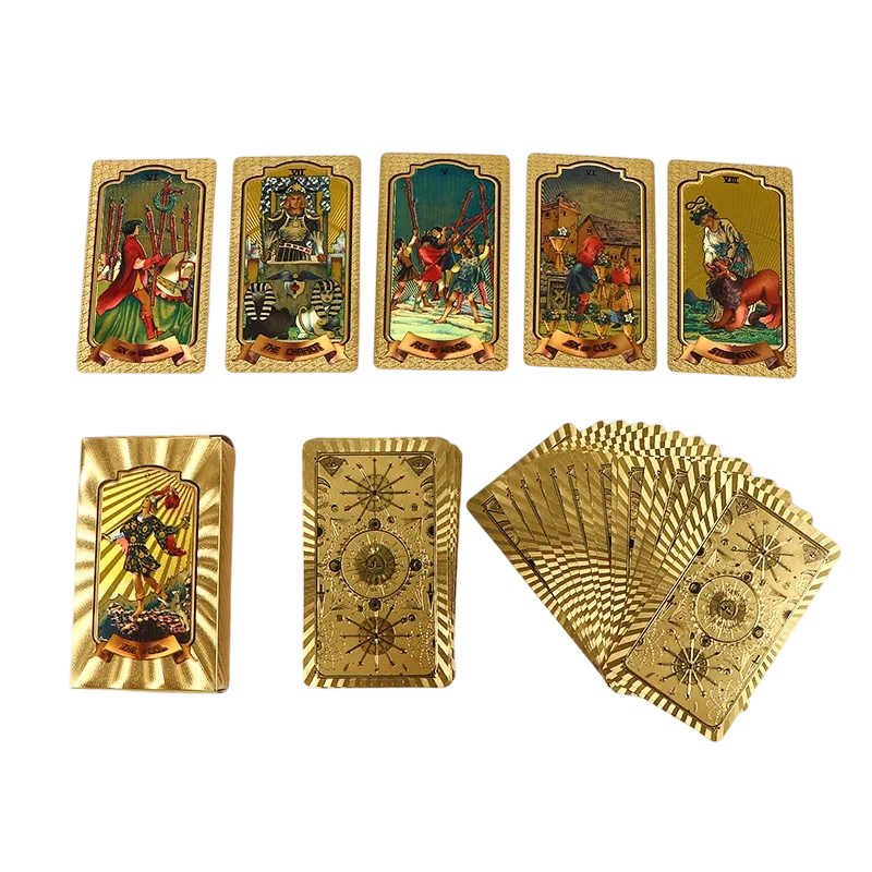 Socraigh Cártaí Tarot Préimh Óir-Scragall