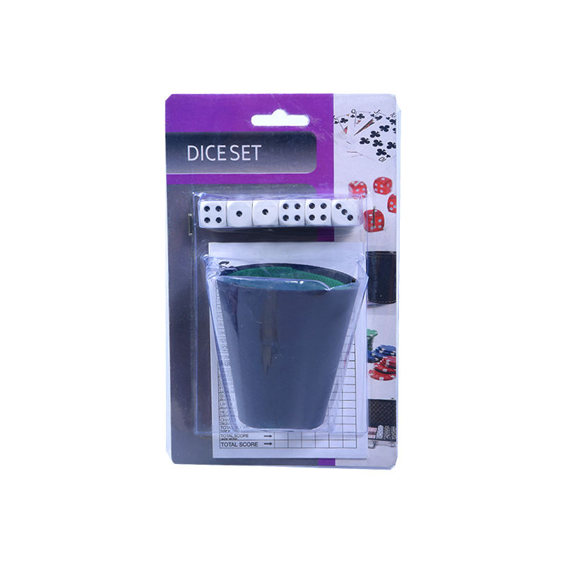 Bunúsacha Cearrbhachais Inaistrithe Socraithe Dice le Rolling Cup