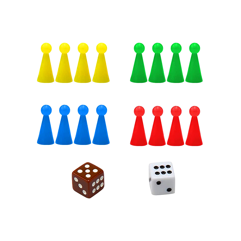 Cluiche Boird Maighnéadach Inaistrithe le Dice and Pieces Classic Ludo Game Set