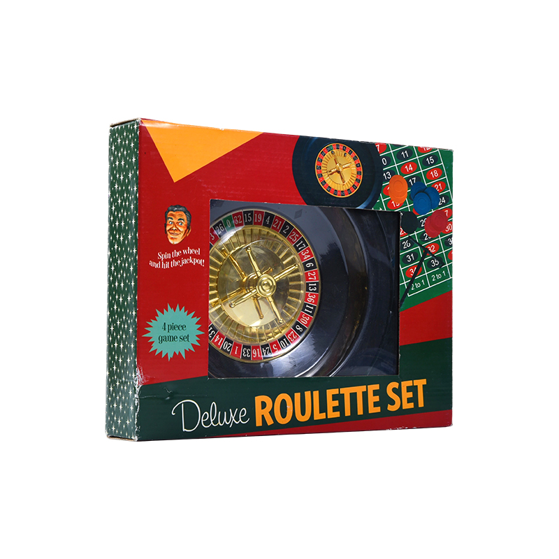 Set Roulette Deluxe - Cluiche 4 Phíosa Socraigh i bPacáistiú Bríomhar
