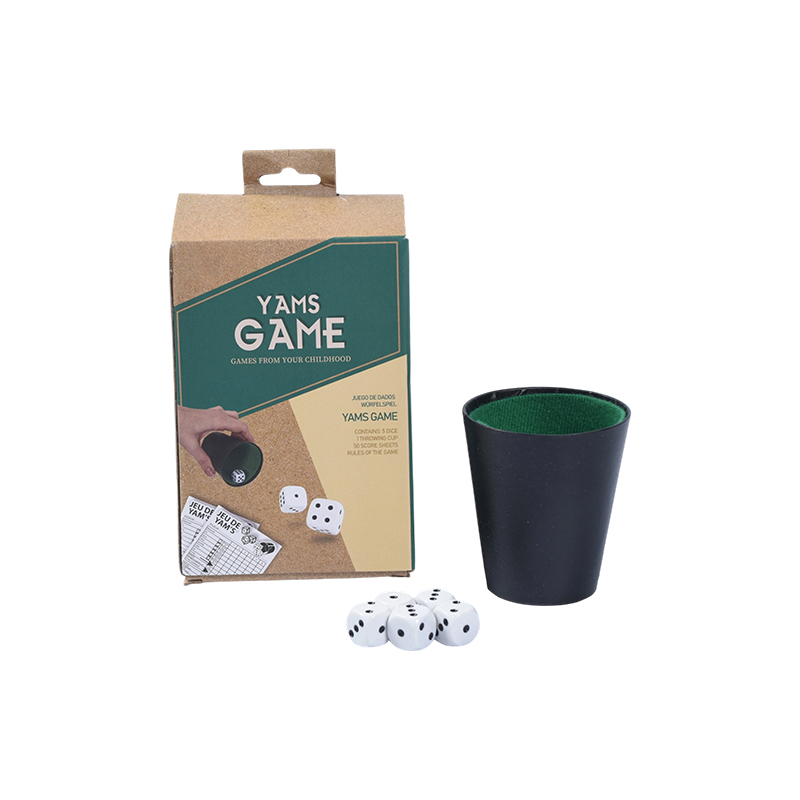 Eagrán Corn Caith Inaistrithe - Vintage YAMS Dice Game Kit