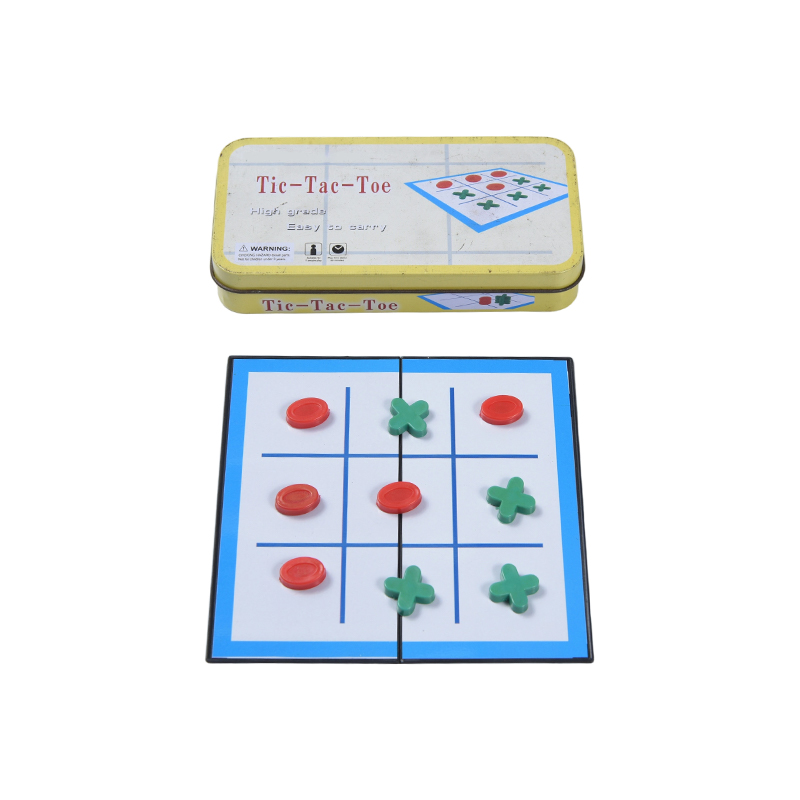 Cluiche Tic-Tac-Toe Inaistrithe Buí Miotail Stáin
