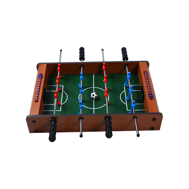 Tábla Foosball Adhmaid Clasaiceach - Cluiche Dlúth Deisce le Rannpháirtithe Beoga agus Rianaithe Scór