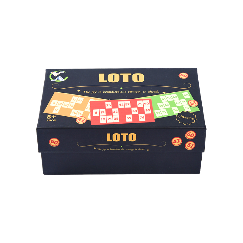 LOTO (Bingo-Style) Game Set - Comhlánaigh le Comharthaí, Cártaí, agus Bosca Stórála