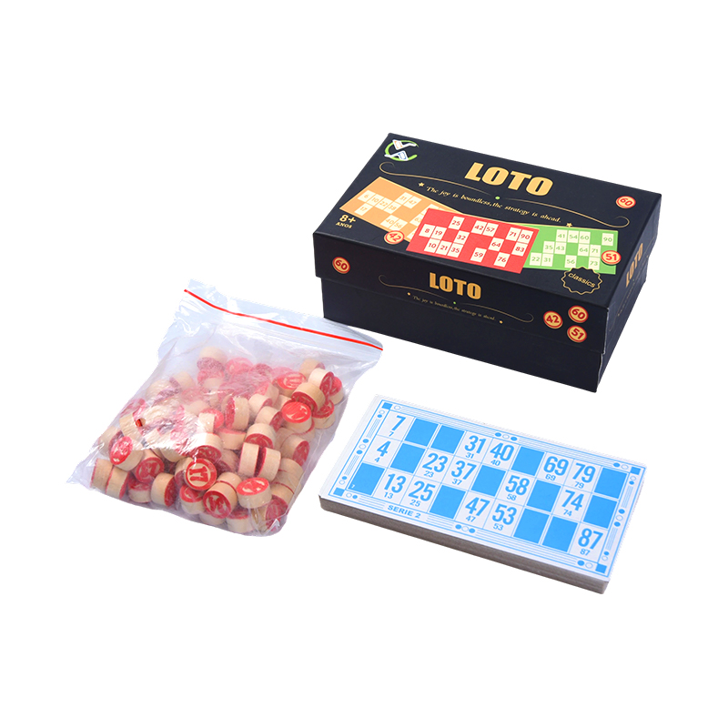 LOTO (Bingo-Style) Game Set - Comhlánaigh le Comharthaí, Cártaí, agus Bosca Stórála