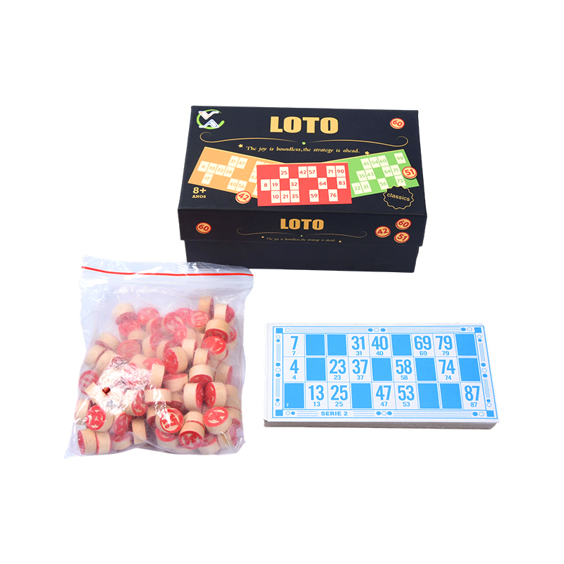 LOTO (Bingo-Style) Game Set - Comhlánaigh le Comharthaí, Cártaí, agus Bosca Stórála