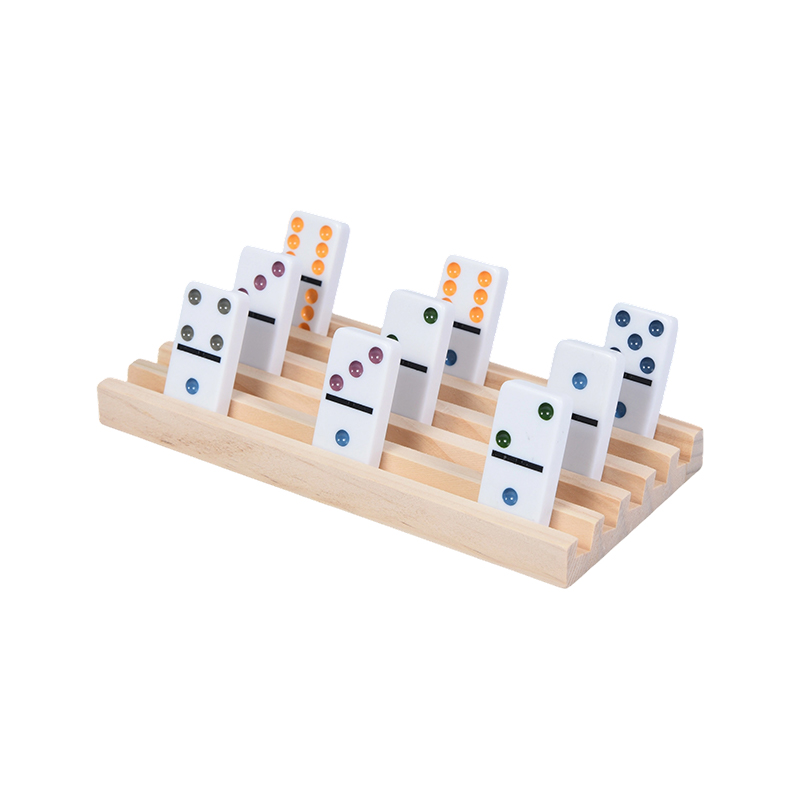 Patrúin Ponc ildaite le Taispeáin Eagraithe Raca Domino Adhmaid Raca