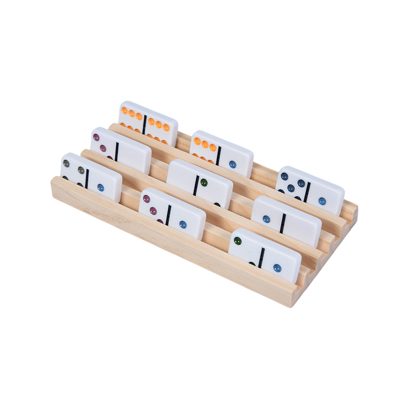 Patrúin Ponc ildaite le Taispeáin Eagraithe Raca Domino Adhmaid Raca